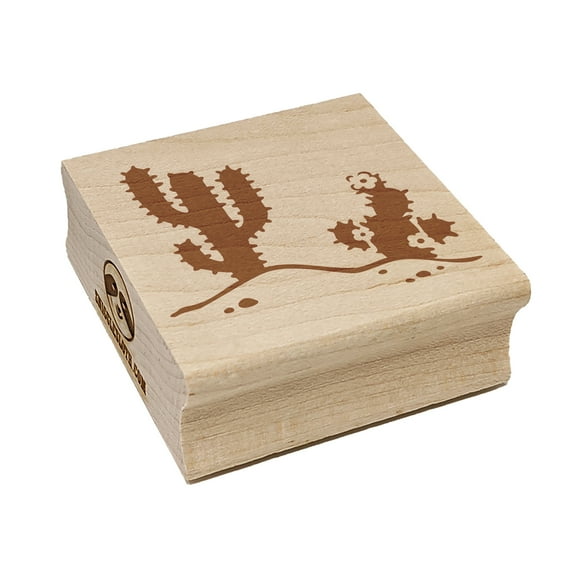 Saguaro Cactus Succulent Desert Southwest Square Rubber Stamp Stamping Scrapbooking Crafting - Small 1.25in
