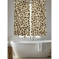 thumbnail image 5 of Leopard Sheer Curtains 72 Inch Length 2 Panels Set for Living Room/Bedroom, Rustic Brown Animals Art Modern Semi Curtain Sheers Drapes Rod Pocket Curtains Window Treatment Set 52''x72''x2, 5 of 7
