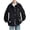 Black, variant on Maoxin Mens Jacket Men's Casual Loose Fitting Workwear Long Sleeved Hooded Jacket Beige 3XL