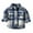 Color Blue, variant on CSCHome Baby Kids Boys Long Sleeve Shirt Newborn Spring Fall Winter Flannel Shacket Jackets Toddler Button down Plaid Shirts Tartan Tops for 6M-9Y