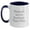 White/Navy, variant on Funny Executive Gifts from Friends to Executive Men or Women - Two Tone Coffee Mug 'Because I Am The Executive. That's Why.'