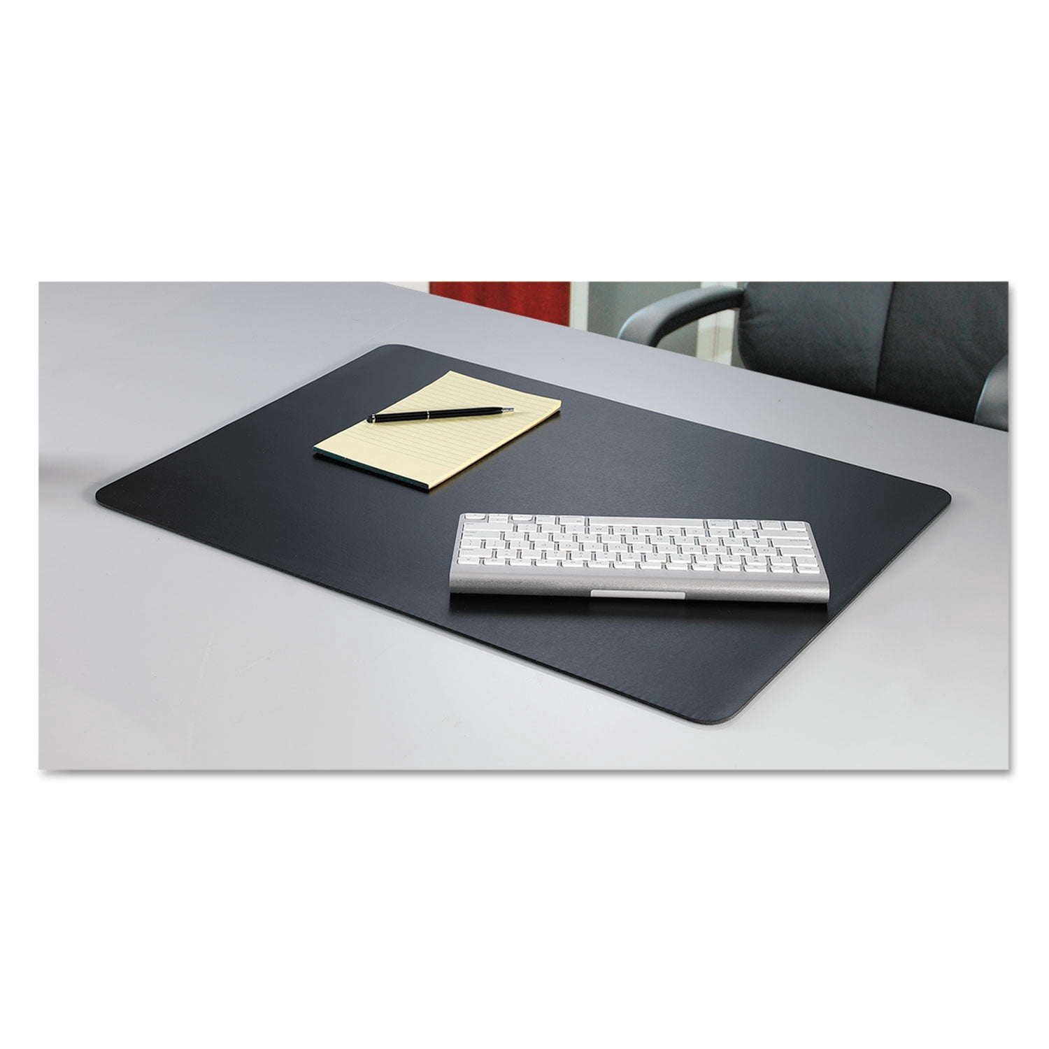 Artistic Rhinolin II Desk Pad with Microban, 36 x 20, Black