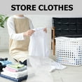 thumbnail image 5 of Raindrops 100pcs Clear Storage Bags for Clothing, Packing Bags for Shirts, Blankets, and Home Organization, 5 of 7
