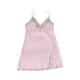 thumbnail image 5 of Batas Lencería Mujer Lindo Estampado de Corazón Satén Bata con Cinturón Camisola Pantalones Cortos Pijamas Mujer Pijamas, 5 of 9