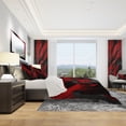 thumbnail image 3 of Designart 'Red and Grey Mixer' Modern & Contemporary Bedding Set - Duvet Cover & Shams, 3 of 4