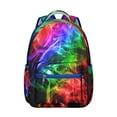 thumbnail image 1 of Rainbow Gradient Backpack Artistic Pop Art and Colorful Abstract Pattern School Bag Stylish Fashion Students Bag, 1 of 6