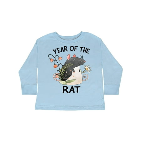 

Inktastic Chinese Zodiac Year of The Rat Gift Toddler Boy or Toddler Girl Long Sleeve T-Shirt