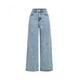 thumbnail image 1 of Pantalones vaqueros elásticos con diamantes de imitación for mujer, cintura alta, rectos, pierna ancha y brillantes, 2026, 1 of 7