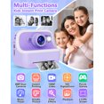 thumbnail image 3 of Kids Camera Instant Print Toys for Girls Age 5-12, 1080P Instant Camera for Kids with Dual Camera Print Selfie Photos, Christmas Birthday Gifts for Girls -32GB Purple, 3 of 8