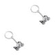 thumbnail image 1 of Jumpingount LLavero de motocicleta diseño Simple Metal motocicleta colgante llavero anillo vacaciones cumpleaños regalo plata 2piezas Jumpingount CBP014227, 1 of 6