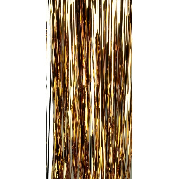 30" Metallic Tinsel Shiny Gold Fringe Table Skirt Party ...