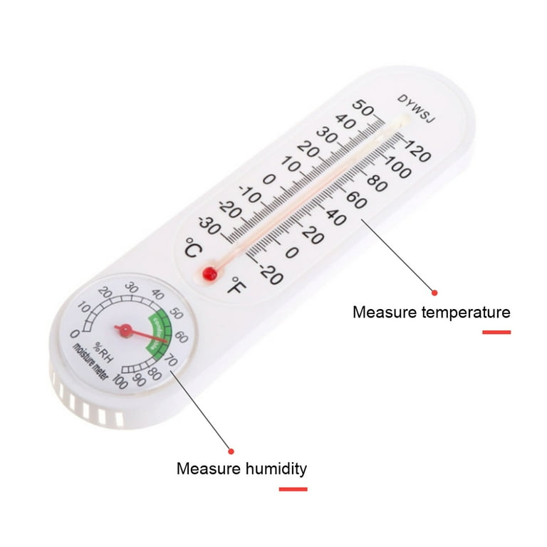Yuehao Timers Wall Mount Analog Humidity Gauge Hygrometer Temperature Meter Thermometer Indoor Home Appliances