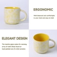 thumbnail image 5 of ALOFMO 12oz Handmade Speckled Ceramic Coffee Mugs Set of 6, Multicolor Splash Glaze Tea Cups, Microwave & Dishwasher Safe, Lead‑Free for Home & Gift, 5 of 7