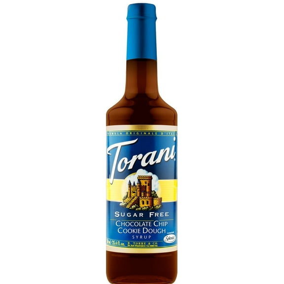 Torani Sugar-Free Chocolate Chip Cookie Dough Drink Syrup, 750mL bottle
