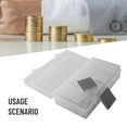 thumbnail image 2 of 60 Pcs Étuis de Rangement pour Pièces, Support, Boîte Ronde en Plastique Transparent pour Collection de Pièces, Boîte de Rangement, Contenant de Collection de Pièces 20-40 mm, 2 of 11