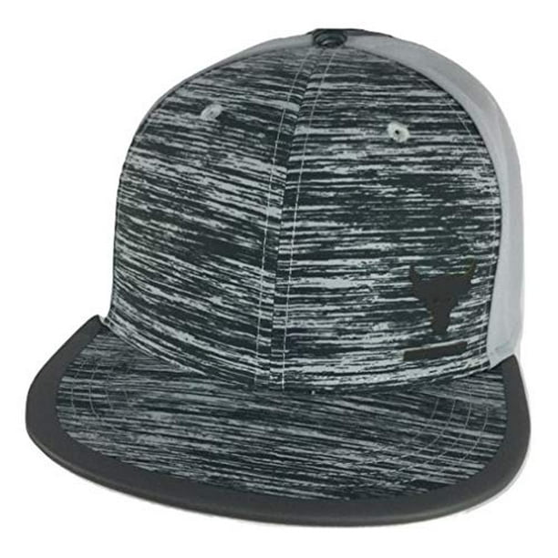 Armour Men's UA Project Rock Flat Brim Cap Hat (Gray/Gray) -