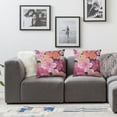 thumbnail image 2 of BANET Pillow Cover 2 Pcs, Colorful Poppies Square Cover Good Decoration for for Sofa 22x22in, 2 of 7