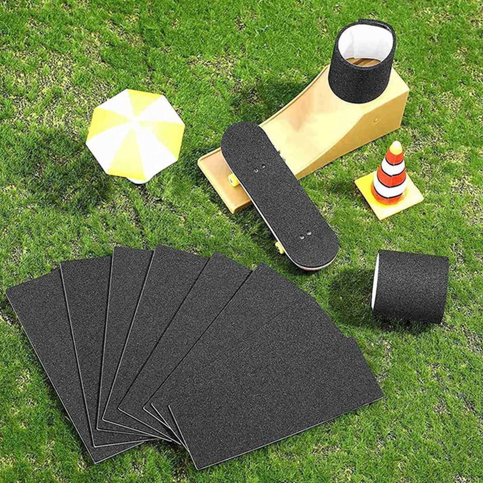 144 Pieces Fingerboard Foam Grip Tape Adhesive Foam Tape Black Non Slip Foam Grip Tape for Mini Fingerboards