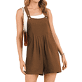 thumbnail image 2 of Fantaslook Jumpsuits for Women Summer Casual Adjustable Strap Overalls Sleeveless Shorts Jumpers with Pockets Bib Jumpsuit Rompers, 2 of 7