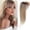 Gold, variant on Hair Topper with Bangs 360 Degree 3D Cover for Women Natural Hair Topper with Figure-eight Bangs Fluffy Hair Pieces for Thinning Hair Clip in Bangs(Silver,One Size)
