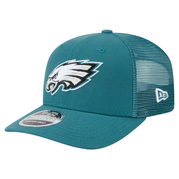 Men's New Era Midnight Green Philadelphia Eagles Main Trucker 9SEVENTY Stretch-Snap Hat