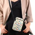 thumbnail image 4 of HELLHERO Colorful Butterfly Pattern with Shoulder Strap Underarm Shoulder Bag 4.33"x1.97"x7.09" for Men, Women Polyester, 4 of 7