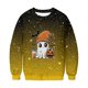 thumbnail image 5 of Heisall Womens Hoodies Halloween-themed Sparkling Print Round Neck Long Sleeve Fleece-lined Casual Sporty Fashion Sweatshirts, 5 of 9