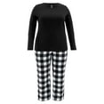 thumbnail image 4 of Fruit of the Loom Women's Beyond Soft Long Sleeve Top & Fleece Bottom Pajama Set, Sizes S-4X, 4 of 16