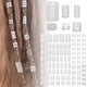 thumbnail image 3 of 90 piezas DIY peluca rastas accesorios malla extensiones de pelo huecas aro, 3 of 6