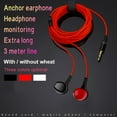 thumbnail image 1 of 3-Meter Cable 3.5mm Plug Bass Wired Earphone Broadcast Live Monitoring Headset, 1 of 8