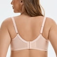 thumbnail image 3 of MELENECA Women's Minimizer Bras for Large Bust Underwire Plus Size Full Coverage Lace Bras Beige 44DD, 3 of 7