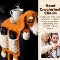 thumbnail image 7 of XIBUFE Crochet Dog Sofa Arm Organizer, Handmade Knit Armrest Caddy with Cup Holder for Remotes, Phone, Treats - Pet Themed Couch Storage, 7 of 7