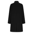 thumbnail image 5 of jtjvou Women's Mini Dress Elegant Long Sleeve Turtleneck A Line Summer Dresses Comfy Solid Color Fashion Dress Black XL, 5 of 6