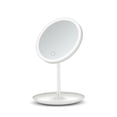 thumbnail image 1 of LED Makeup Vanity Mirror With Lights Rotating Mirror With Storage Desktop Adjustable Dimmer USB Cosmetic Mirror Makeup Vanity ,Widely Use, 1 of 7