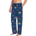 thumbnail image 6 of Honiee Dogs Riding Skateboard for men - a sleek fusion of Straight Pajama Pants, versatile Lounge Pants, and cozy Sleepwear, all rolled into one-Small, 6 of 6