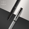 thumbnail image 6 of Parker IM Fountain Pen | Black Lacquer with Gold Trim | Medium Nib with Blue Ink Refill | Gift Box, 6 of 7