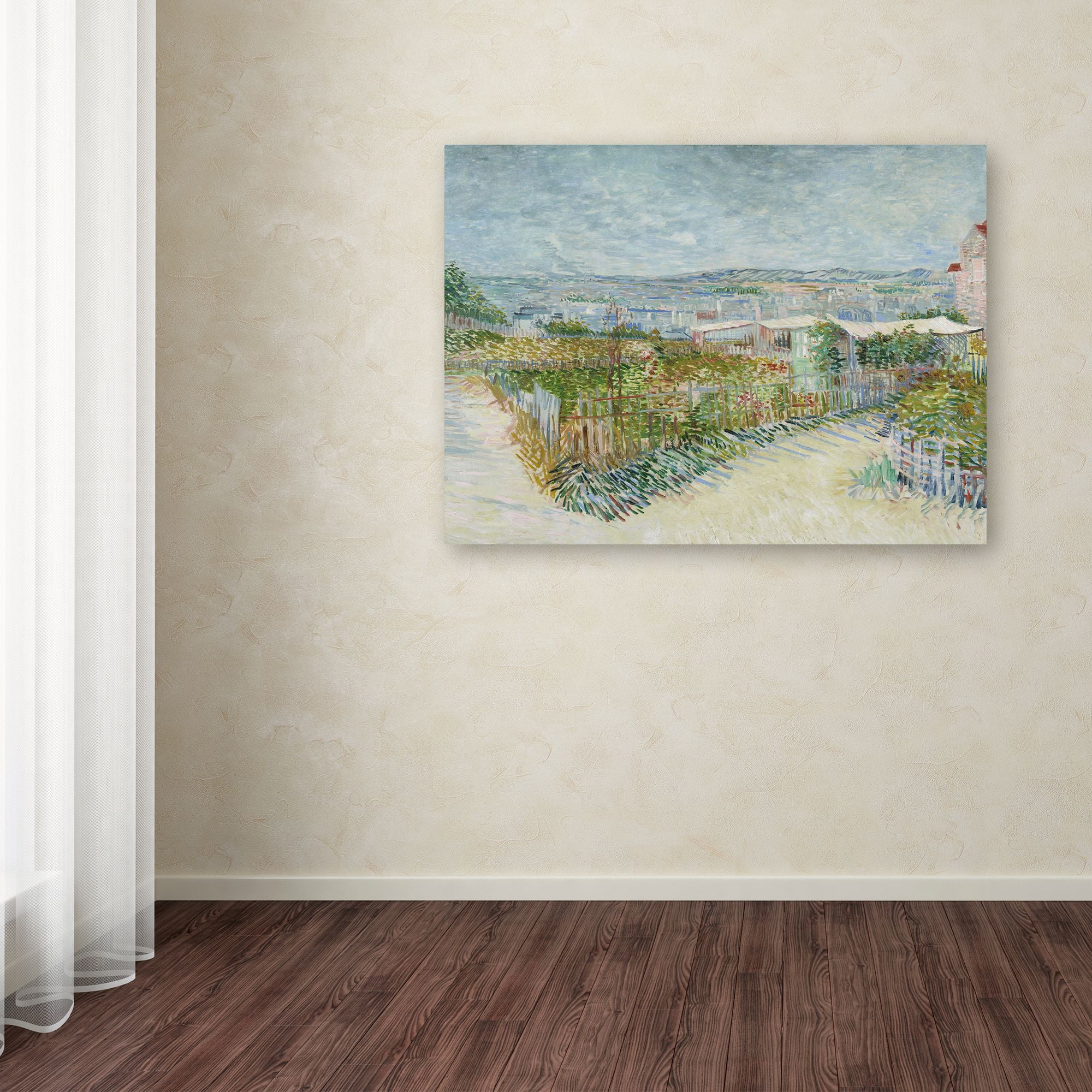 Van Gogh 'Montmartre Behind The Moulin De La Galette' Canvas Art