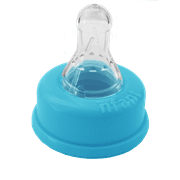 nfant | 2x Standard Flow Nipple, Blue (18ml/min), 4-Pack