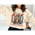 thumbnail image 4 of Cozy Christmas Merry Christmas Horse Graphic Sweatshirts (2XL, SportGrey), 4 of 8