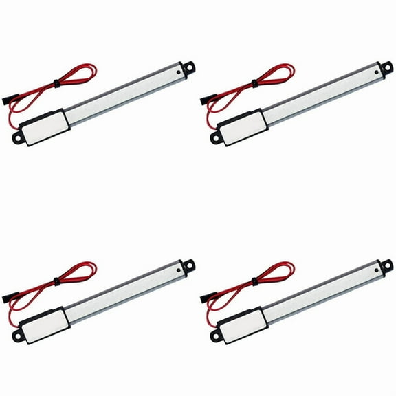 4X DC 12V Waterproof IP54 Mini Linear Actuator 100 mm Stroke Electric Linear Motor Window Opener 30 mm/S Speed
