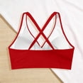 thumbnail image 5 of GPOECD Tankinis pour Femmes, Haut Décontracté Uni à Col en V avec Dos Croisé, Maillots de Bain Tankini Rouge_001,L, 5 of 5