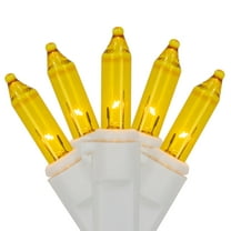 Northlight Mini Christmas Lights - Yellow - 20.25' White Wire - 100ct
