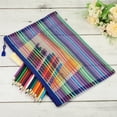 thumbnail image 5 of Unique Bargains Mesh Zipper Pouches Pencil Case Document File Bags Storage Organizer Blue, 5 of 5