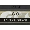 thumbnail image 2 of Waltz, Anne 14x11 Black Ornate Wood Framed with Double Matting Museum Art Print Titled - Lets go to the beach, 2 of 4