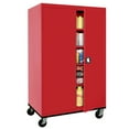 thumbnail image 4 of Sandusky Lee 46"W x 24"D x 78"H 5-Shelf Transport Mobile Storage Cabinet, 4 of 7