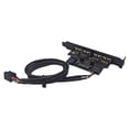 thumbnail image 4 of PCIE USB Expansion Card Dual 9PIN to 4-Port USB2.0 Adapter Card PC Panel Expansion for Desktop Win10/11,1 * Expansion Card,Black, 4 of 7