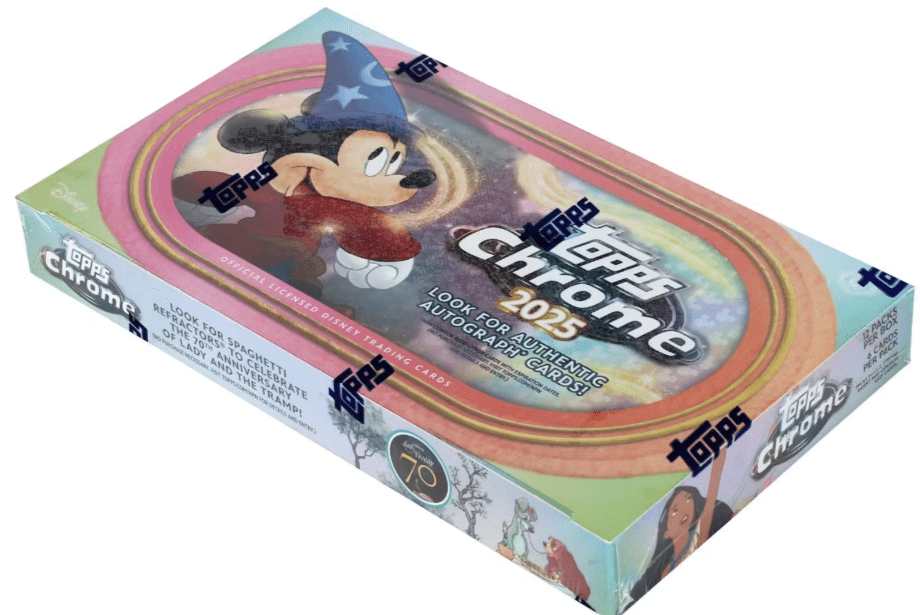 2025 Topps Chrome Disney Mega Box! (1 Numbered Parallel per Box