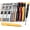 Red/Black/Yellow, variant on STAGEEK Carpenter Pencil with Sharpener, Mechanical Carpenter Pencils with 19 Refills, construction pencils heavy duty Woodworking Tools, Deep Hole Long Nib Marker Pens for Architect Marking