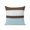 Brown Blue, variant on Outdoor Pillow Waterproof 1 Pack, Blue Brown Morocco Patio Throw Pillows for Couch Bed Sofa with Insert, Geometric Stripes Aqua Stitching Decorative Travel/Reading/Camping Pillow Set 16x16 Inch
