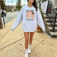 thumbnail image 3 of Nightmare Before Coffee Sweatershirt for Women and Teens Funny Retro Skeleton Halloween Gray Sweatshirt Adult X-Large, 3 of 4